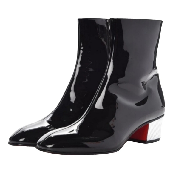 Louboutin Patent Leather Disco Boots Size 6 - Picture 1 of 13